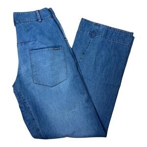 Vintage Y2K Motivi Blue Baggy Wide Leg High Rise Jeans Women's Size 4